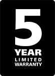 5-Year Limited Warranty