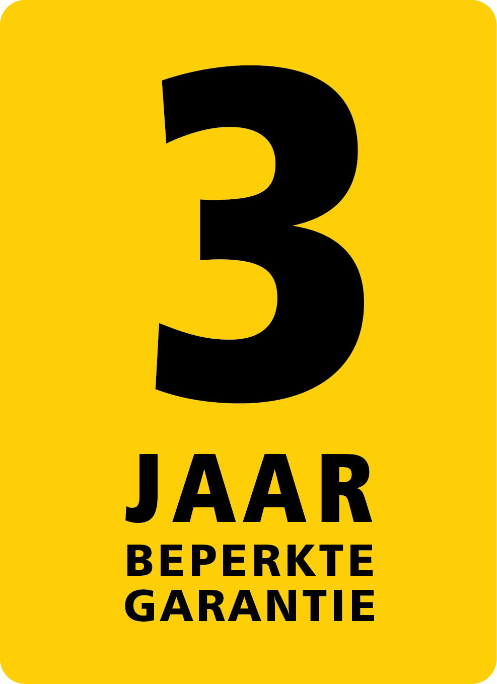 3 jaar beperkte garantie
